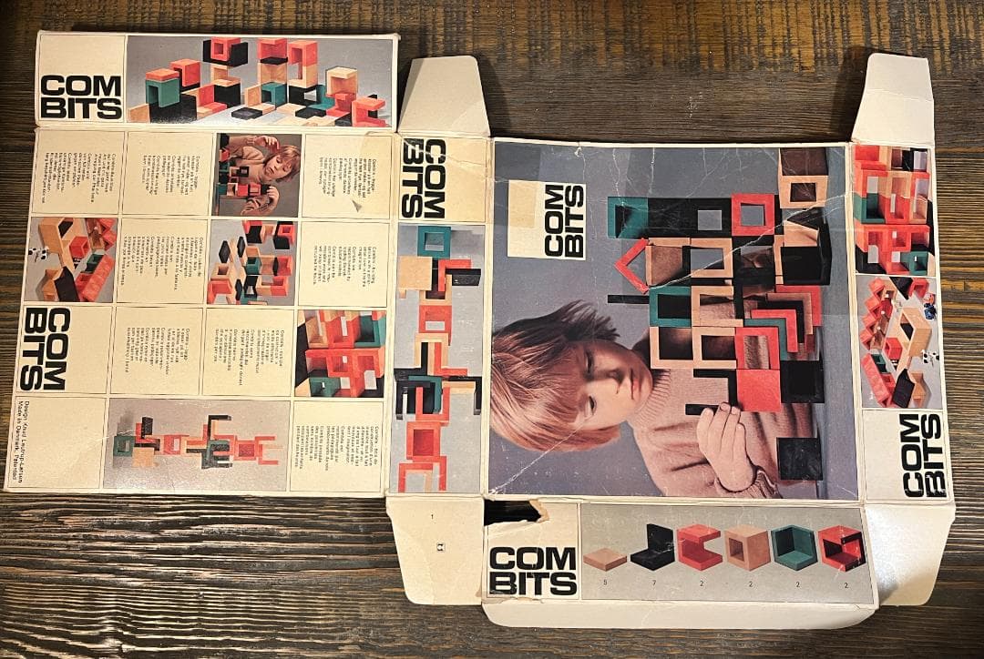 COM BITS 積み木 ビンテージ デンマーク製 知育玩具 北欧 オブジェ