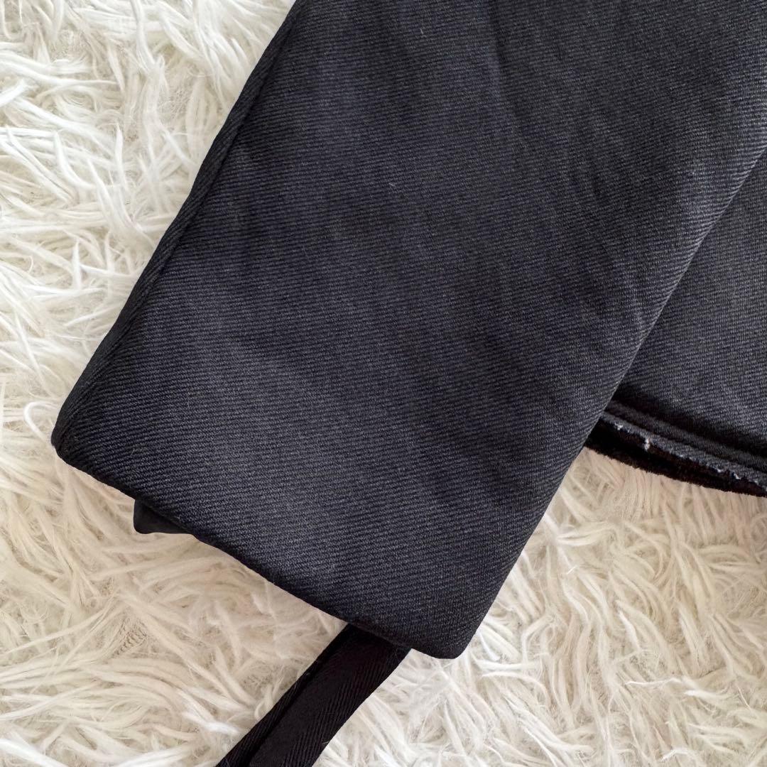 コムデギャルソン AD2004　ライダースジャケット 縮絨加工　フリル 黒　M