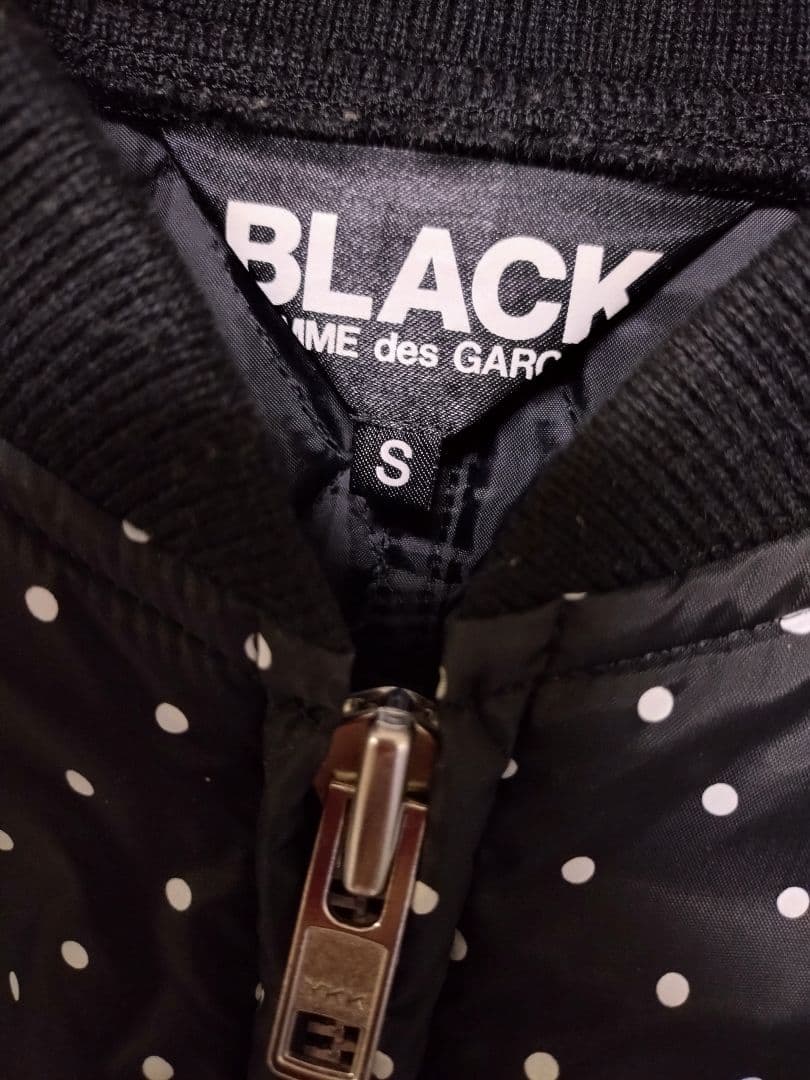 ブラックコムデギャルソン　オーバーサイズブルゾン　ドット柄　ジャケット