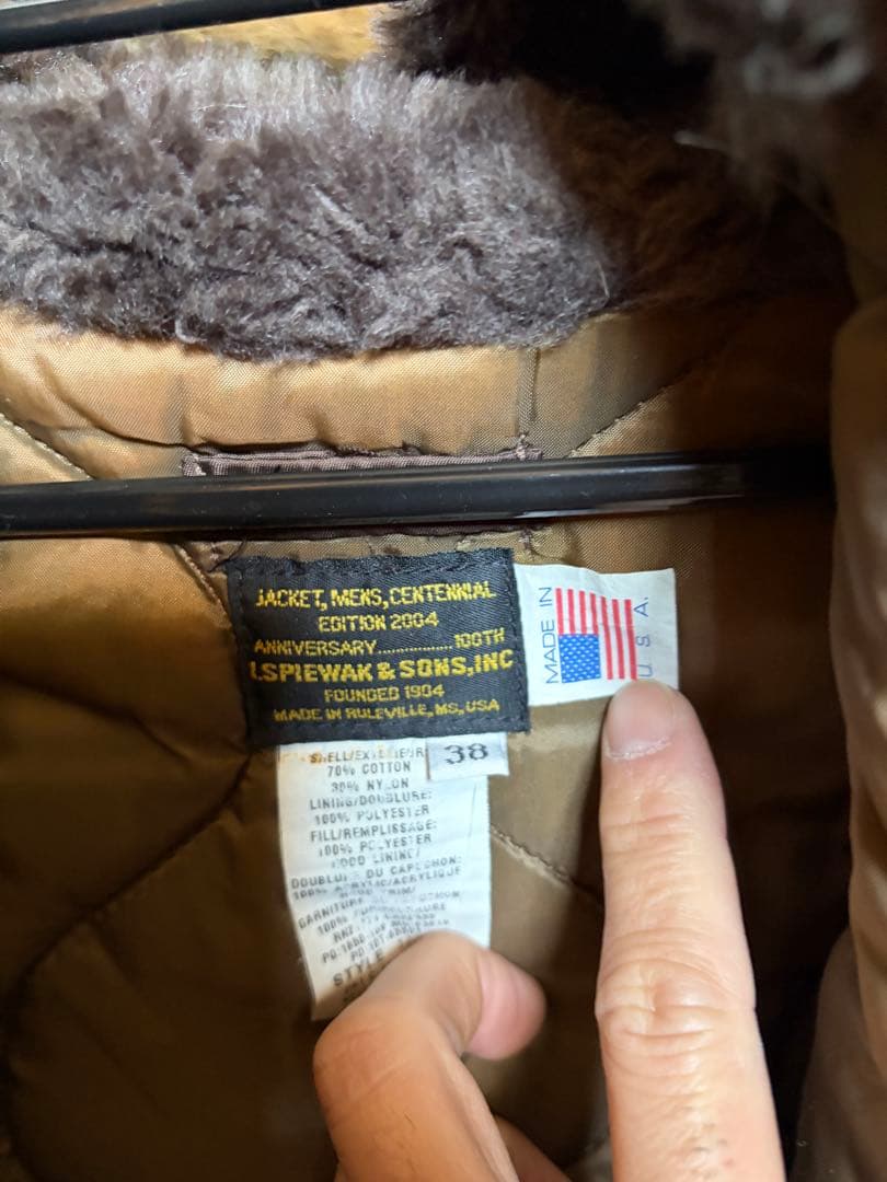 【希少】SPIEWAK N-3B センテニアルモデル 100周年 USA製 38