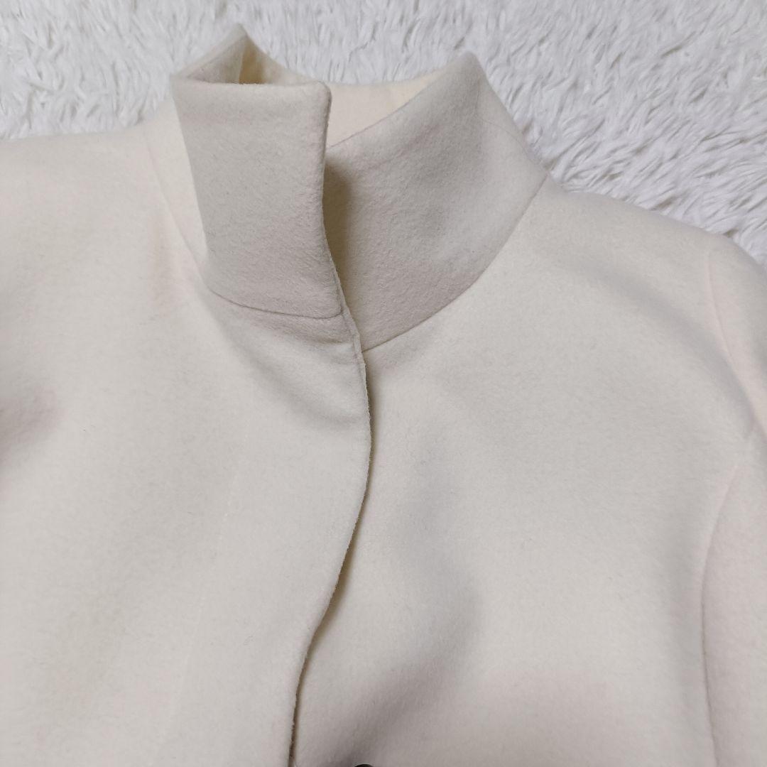 新品 INDIVI アウター コート 高級素材 ウール 羊毛 カシミヤ 38