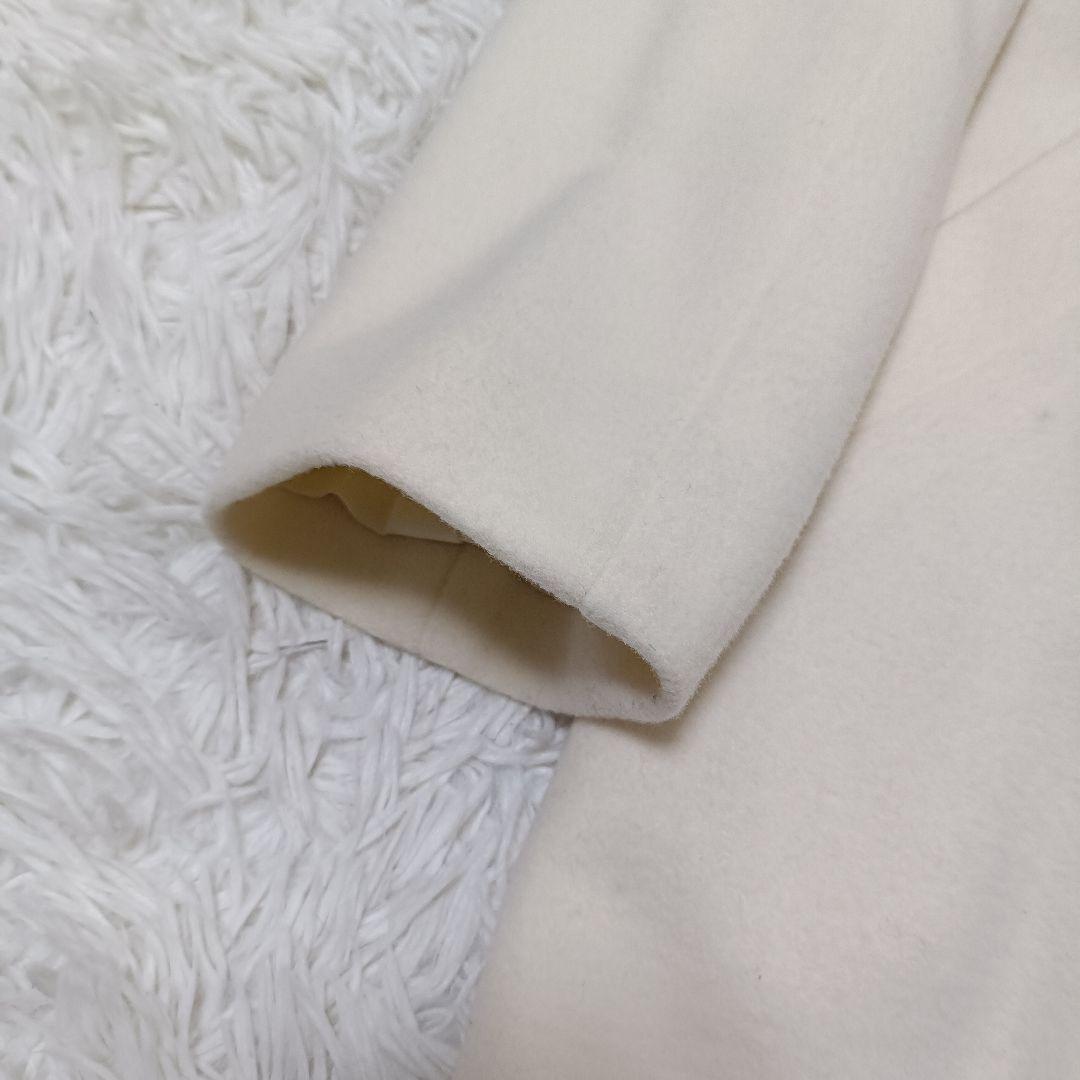 新品 INDIVI アウター コート 高級素材 ウール 羊毛 カシミヤ 38