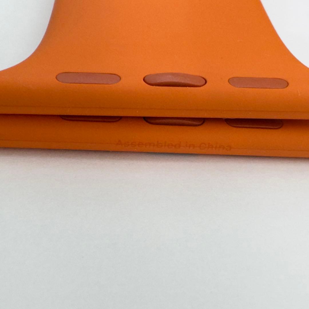 2677 ほぼ未使用　Apple Watch エルメス　オレンジ　ラバーバンド