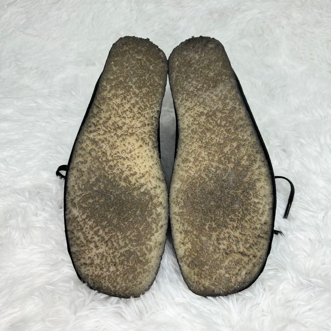 クラークスオリジナルズ　ワラビーブーツ　スエード　ブラック　クレープソール