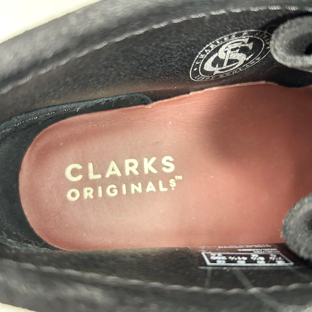 クラークスオリジナルズ　ワラビーブーツ　スエード　ブラック　クレープソール