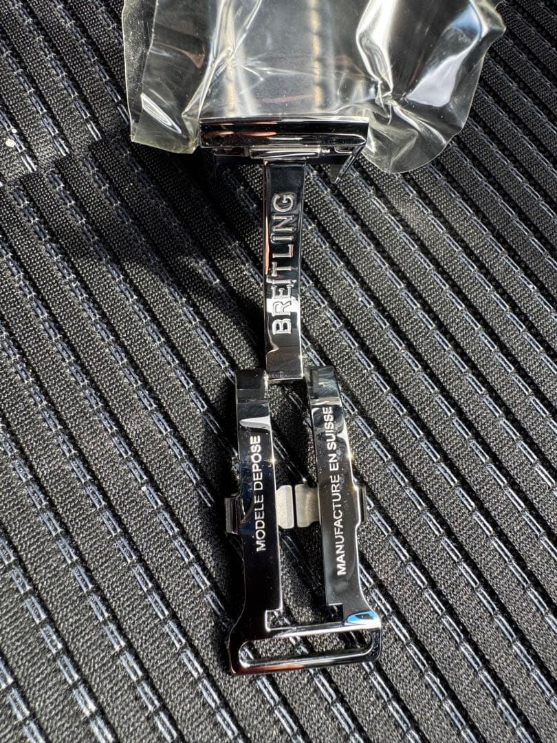 ブライトリング レザーベルト ネイビー 20mm