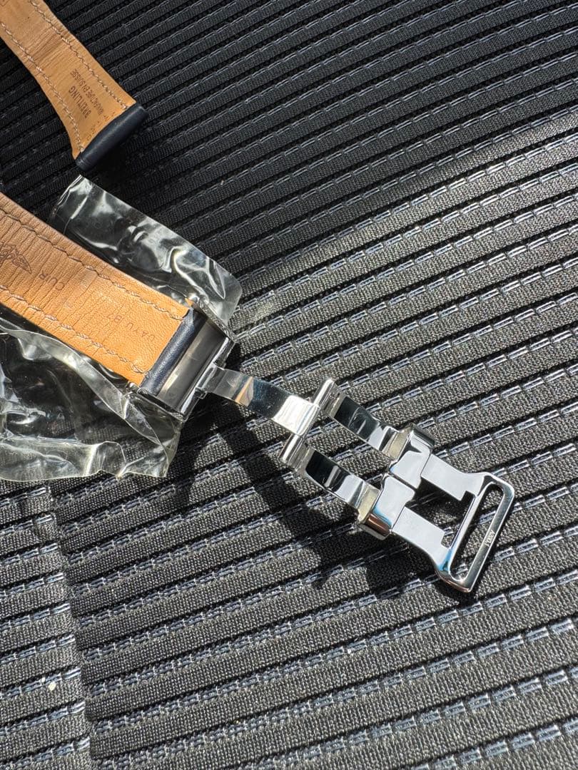 ブライトリング レザーベルト ネイビー 20mm