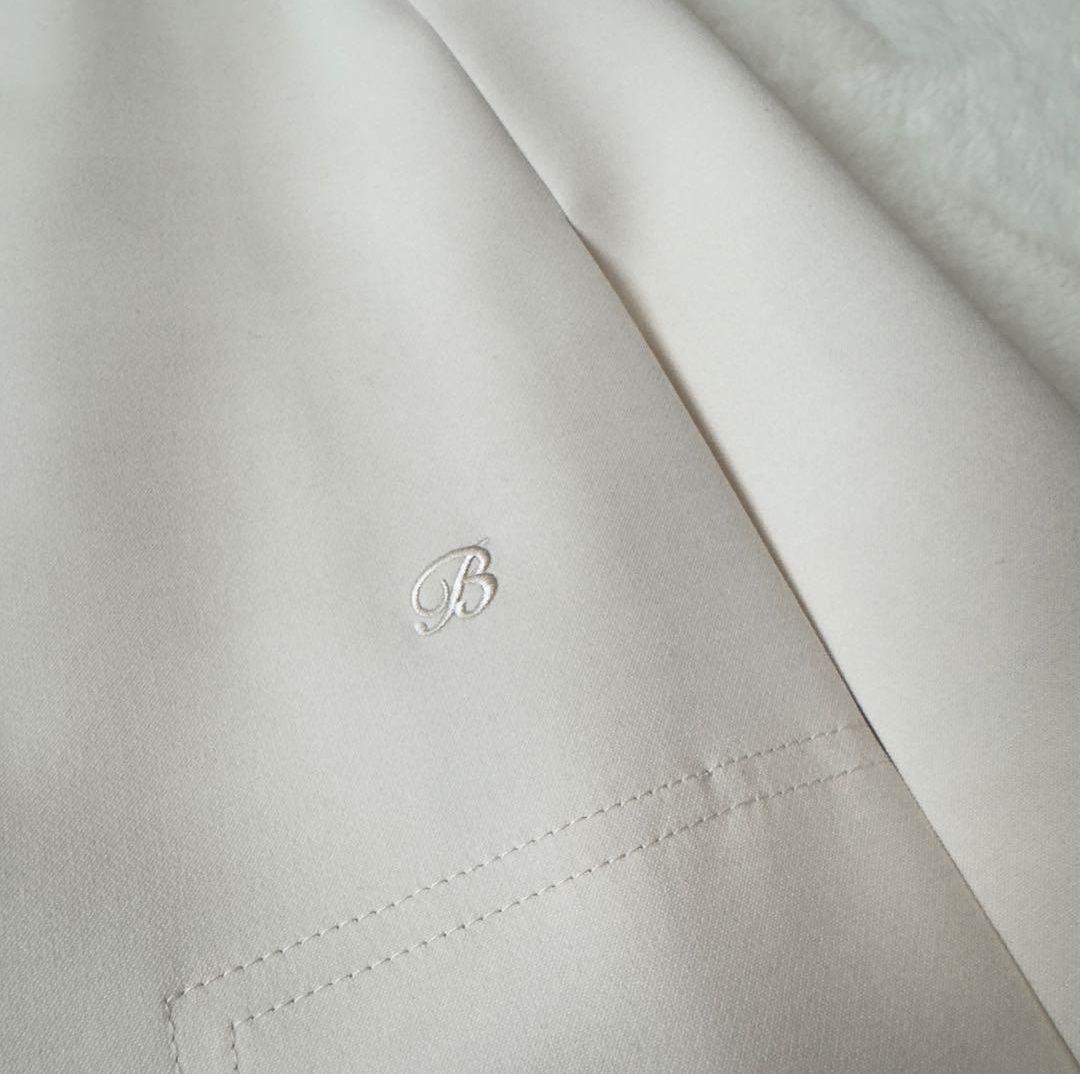 未使用　マディソンブルー ロング オーバーポンチョ　シルク混　アイボリー 00