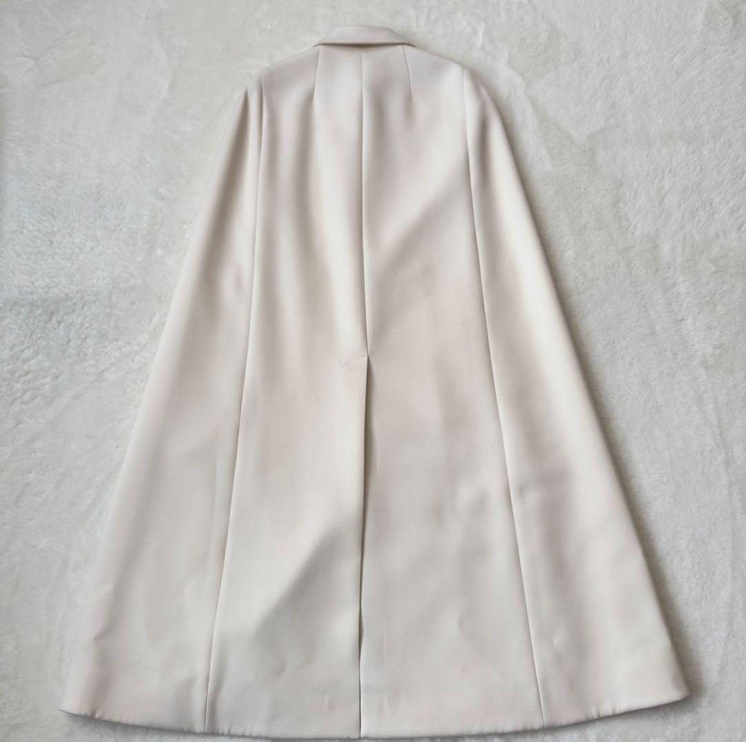 未使用　マディソンブルー ロング オーバーポンチョ　シルク混　アイボリー 00