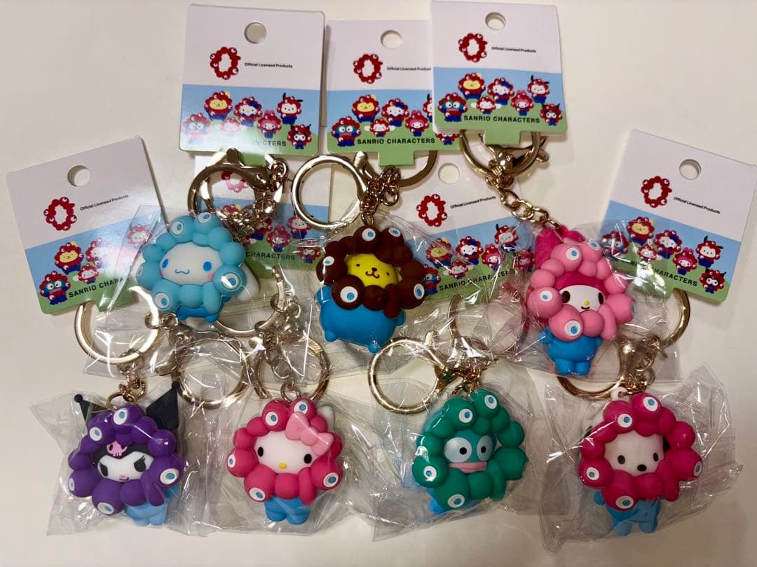 ★コンプリートセット★サンリオミャクミャクなりきりマスコットパステル 7点