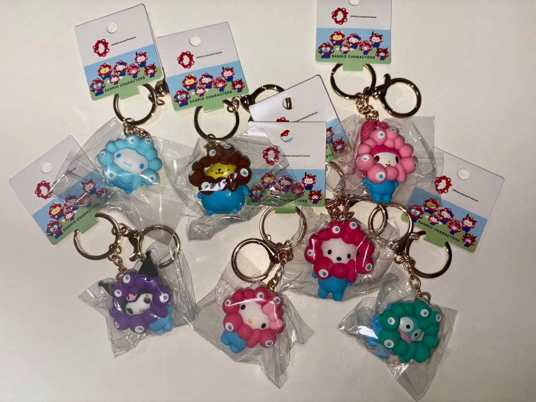 ★コンプリートセット★サンリオミャクミャクなりきりマスコットパステル 7点