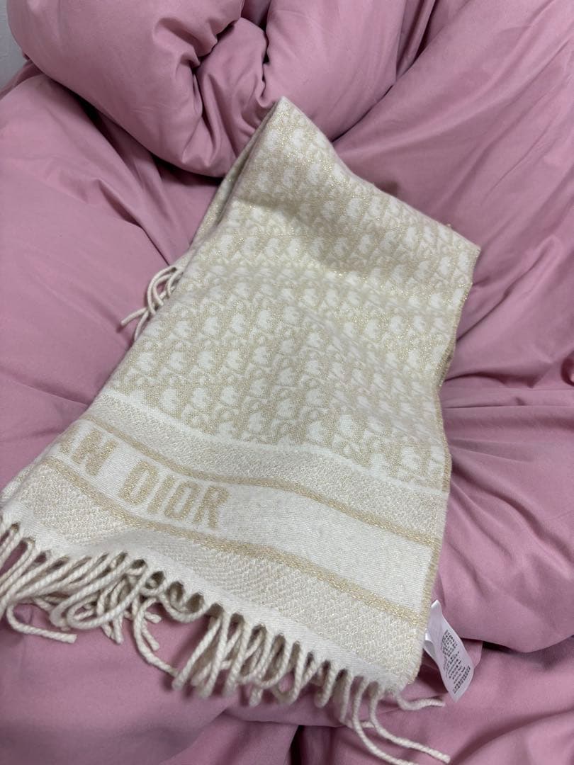 Christian Dior マフラー カシミヤブレンド & メタリックヤーン