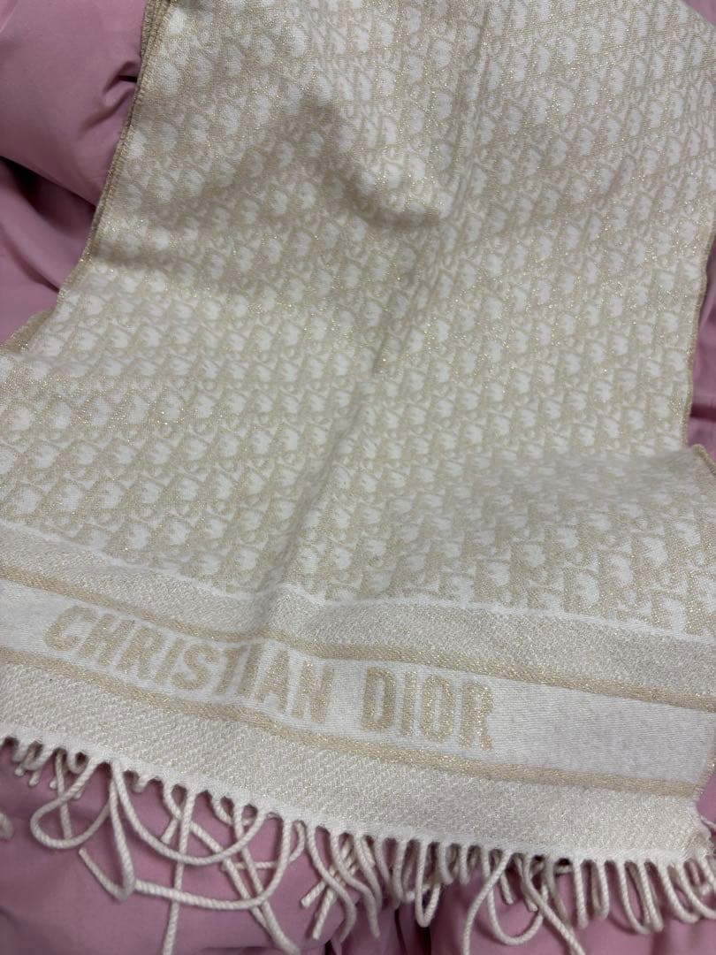 Christian Dior マフラー カシミヤブレンド & メタリックヤーン