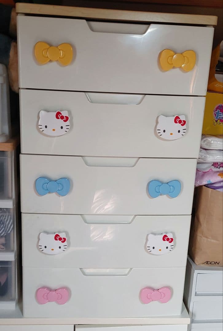 特価！！ アイリスオーヤマ ハローキティ 5段 チェスト タンス 洋服タンス