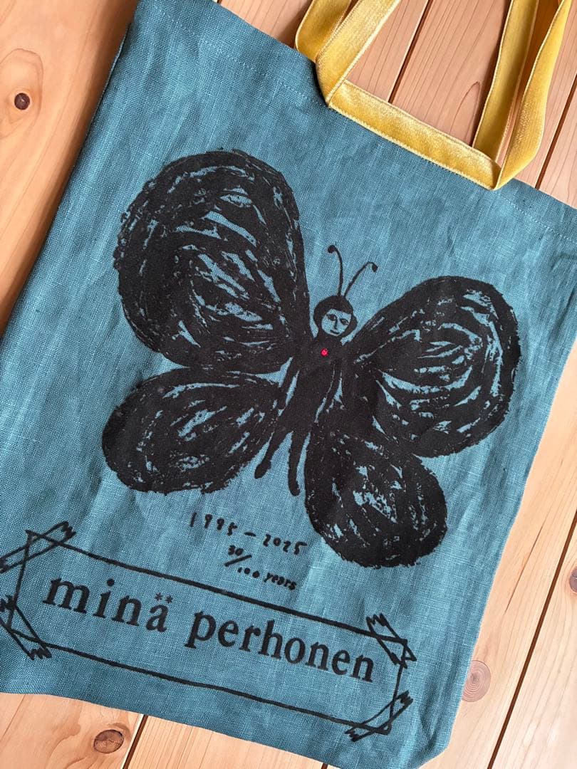 希少新品 mina perhonen 30周年ukka グリーン トートバッグ
