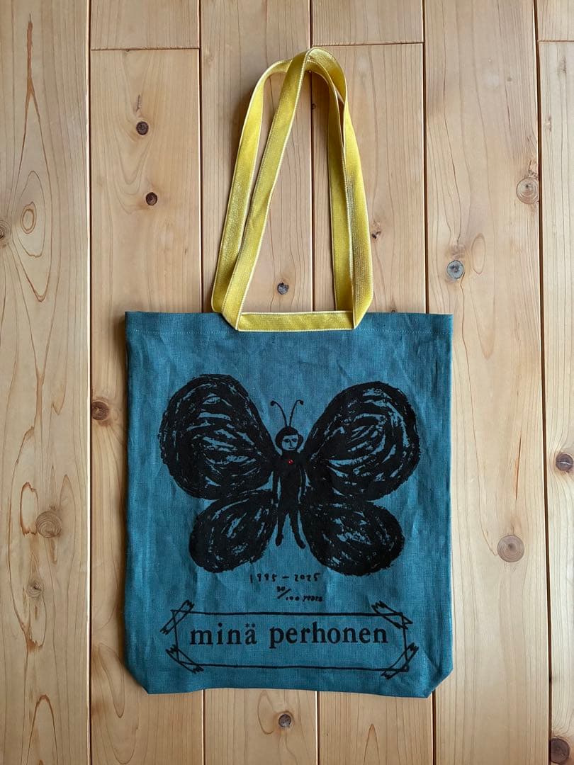 希少新品 mina perhonen 30周年ukka グリーン トートバッグ