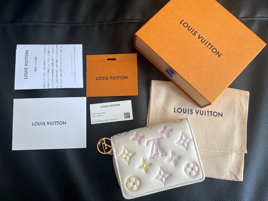 【とっぴー】ルイヴィトン ポルトフォイユ・ルーM25601ドリームベージュ