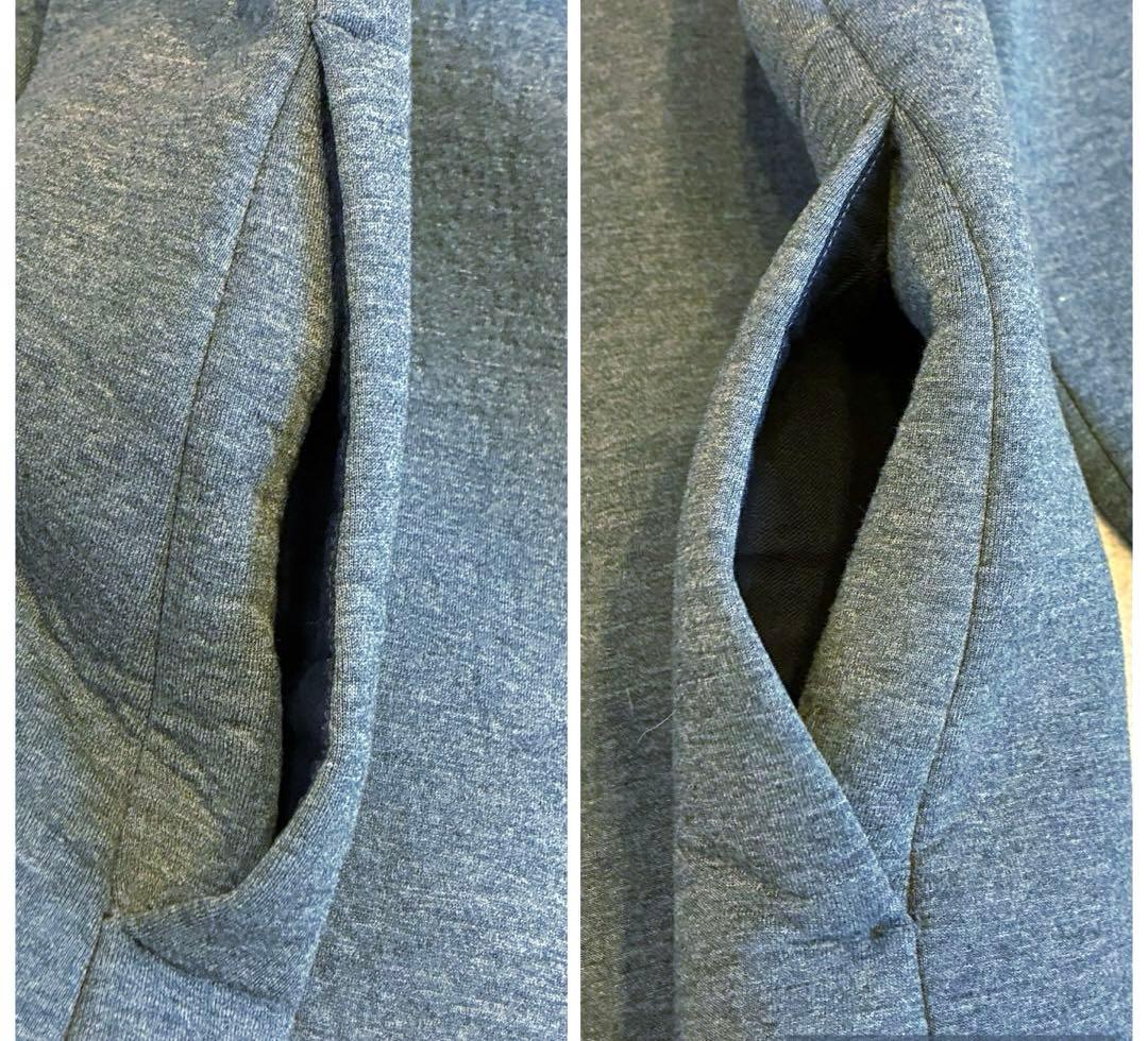 【美品】エブール　ボンディング ロングコート　ノーカラー　グレー