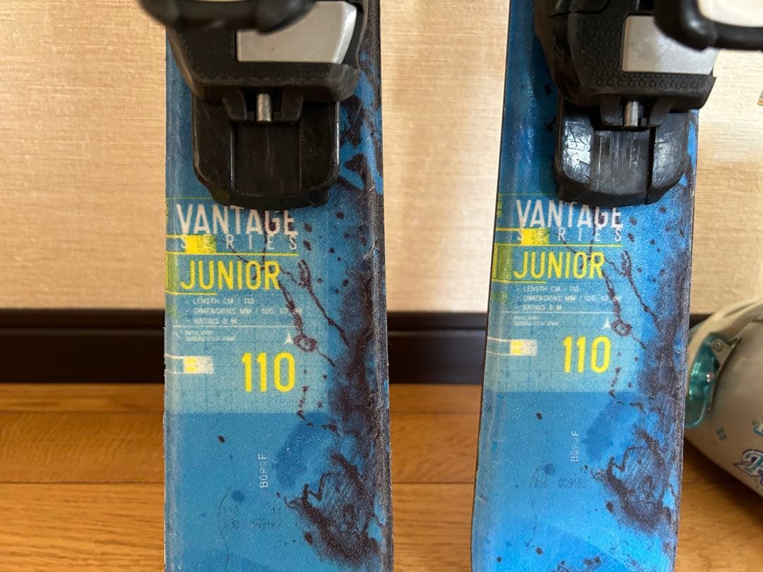 子供用スキー110cm、ビンディング（簡単調整可）、ブーツの3店セット