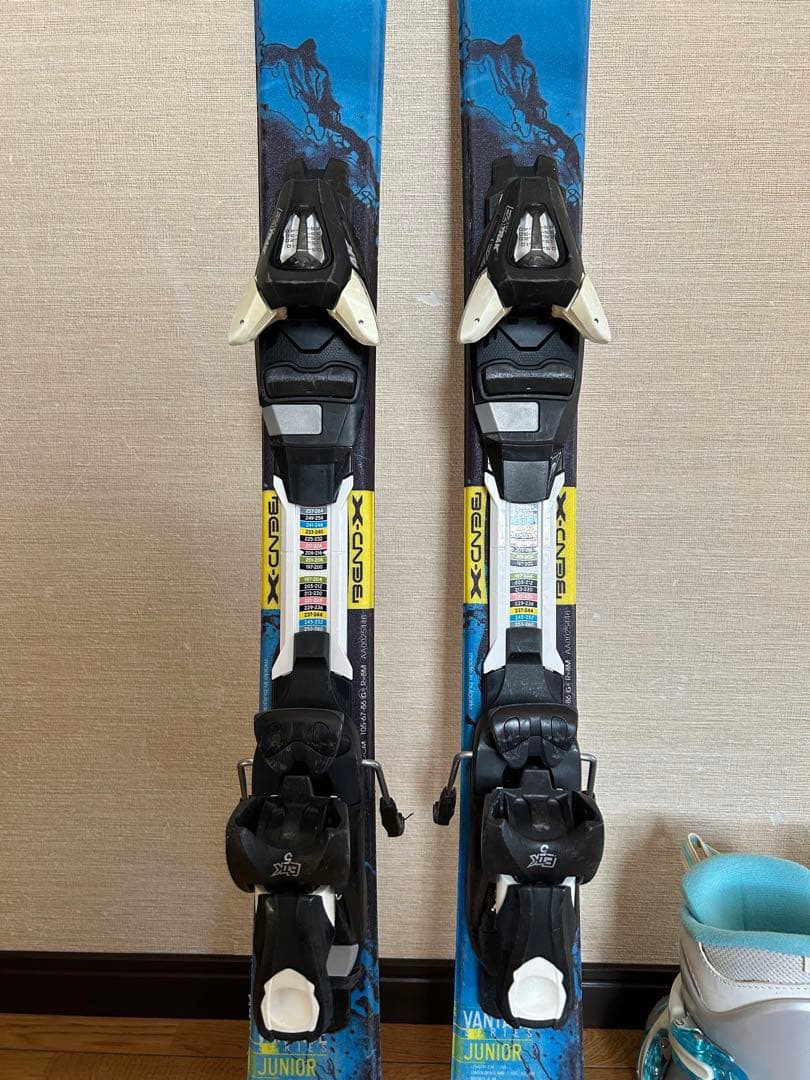 子供用スキー110cm、ビンディング（簡単調整可）、ブーツの3店セット