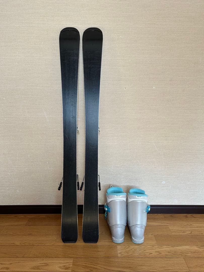 子供用スキー110cm、ビンディング（簡単調整可）、ブーツの3店セット