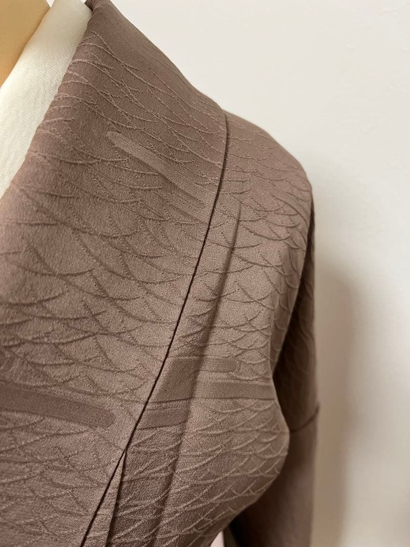 茶色の色留袖着物