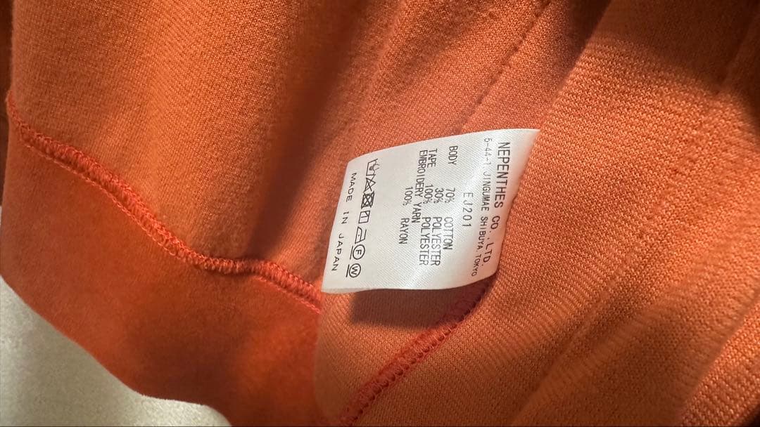 Needles オレンジ ジップアップジャケット M