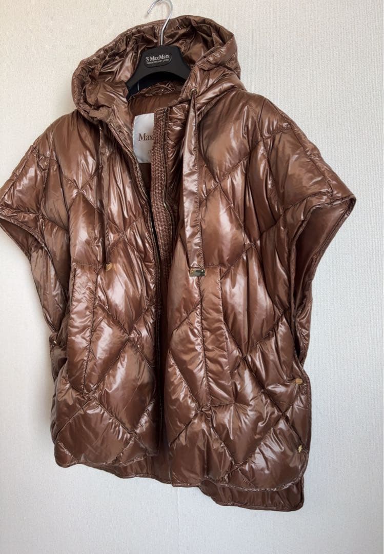 マックスマーラ　Max Mara albi キルティングケープ　ポンチョ　S