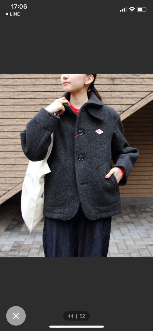 DANTON/ダントン　ウールラウンドカラージャケット 値下げしました