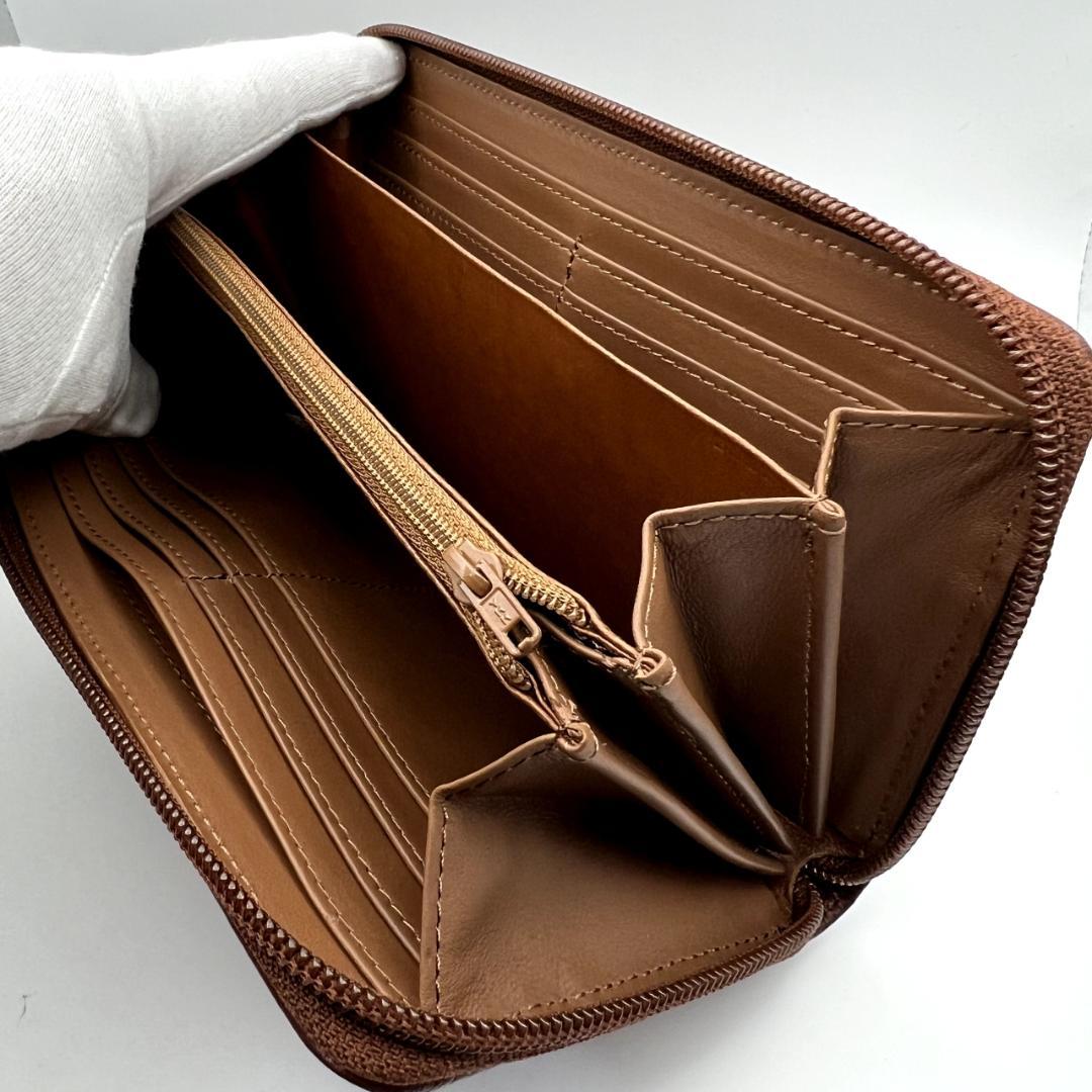 未使用ヴィヴィアンウエストウッド★ジッピーロングウォレット レザー 本革 濃茶