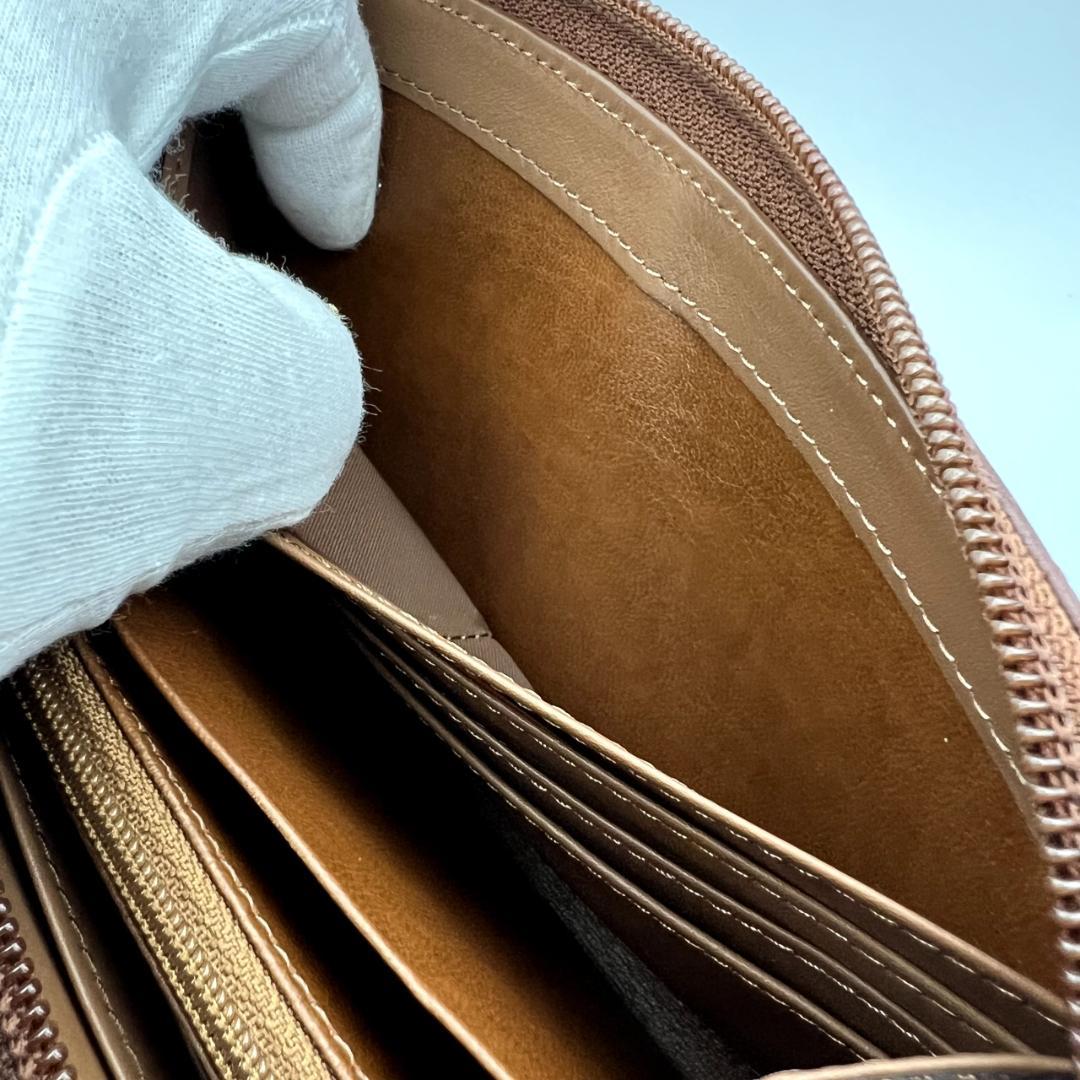 未使用ヴィヴィアンウエストウッド★ジッピーロングウォレット レザー 本革 濃茶