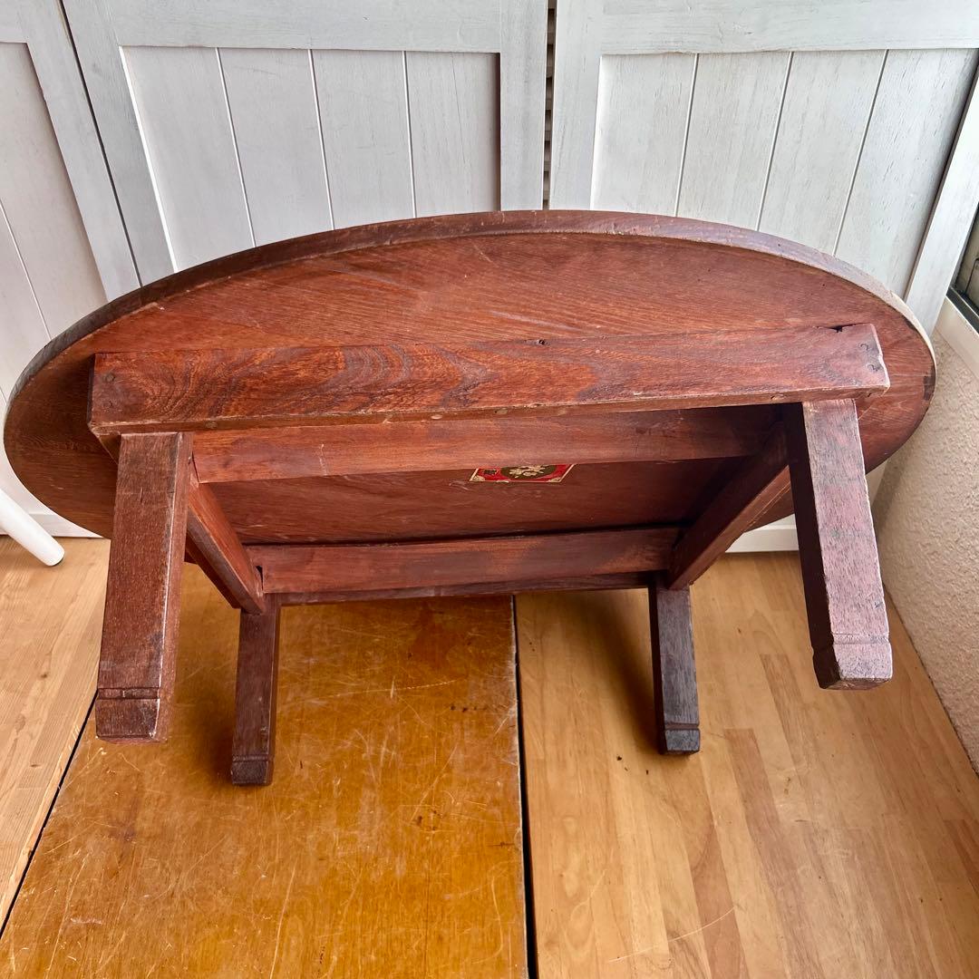 昭和レトロ　円卓　木製ちゃぶ台　ちゃぶ台　座卓　レトロ　昭和　アンティーク　骨董