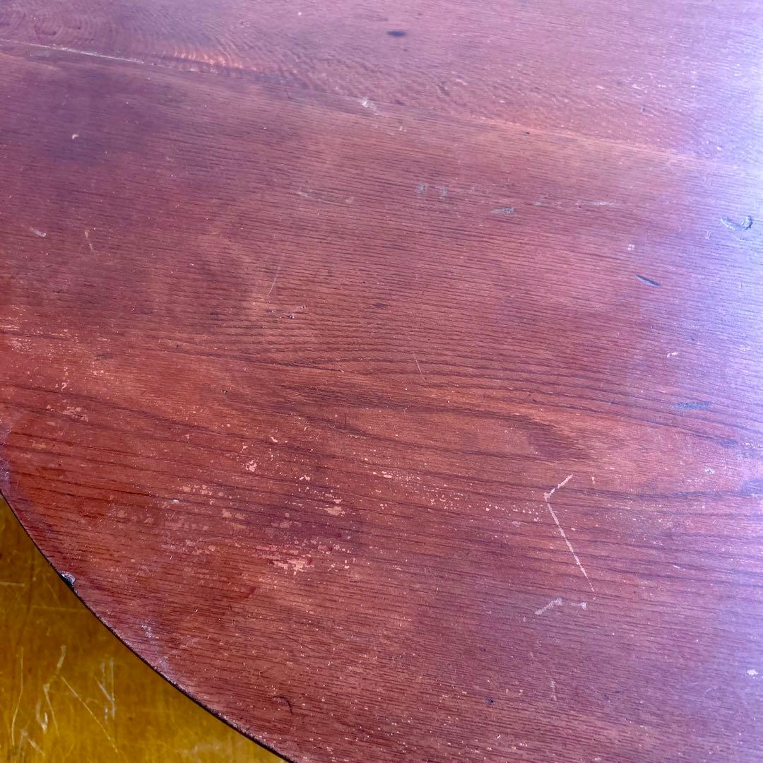 昭和レトロ　円卓　木製ちゃぶ台　ちゃぶ台　座卓　レトロ　昭和　アンティーク　骨董