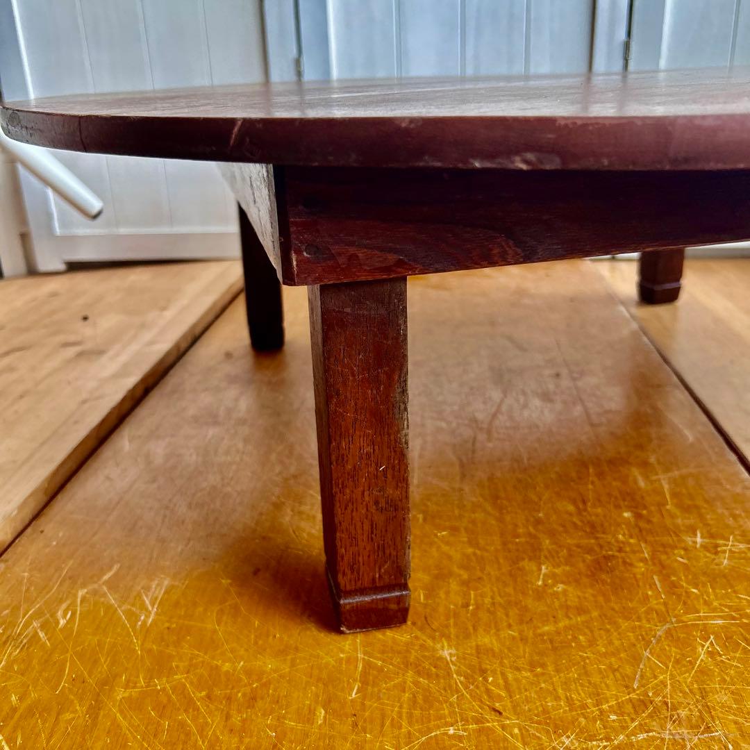 昭和レトロ　円卓　木製ちゃぶ台　ちゃぶ台　座卓　レトロ　昭和　アンティーク　骨董