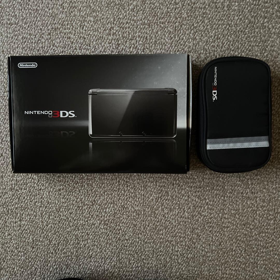 ニンテンドー3DS コスモブラック 専用ケース付き