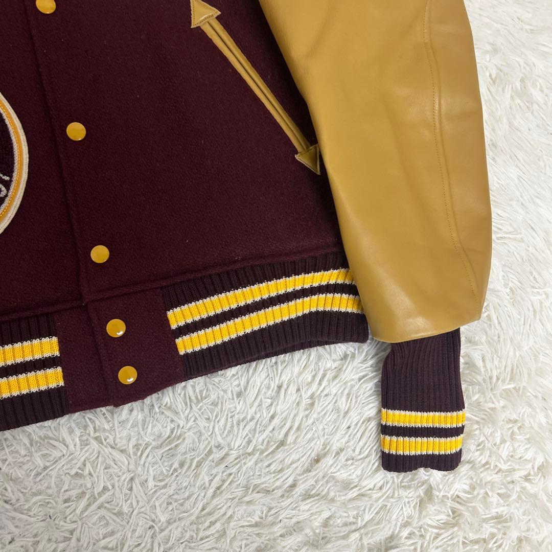 【極美品】WHITESVILLE スタジャン　フルデコ　フットボール　40