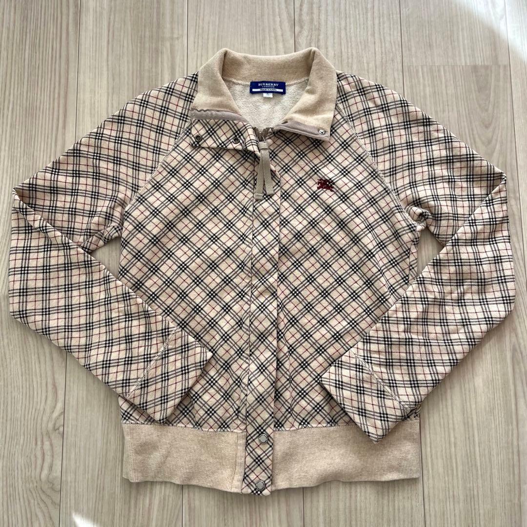 BURBERRY ブルーレーベル ノバチェック フルジップジャケット y2k
