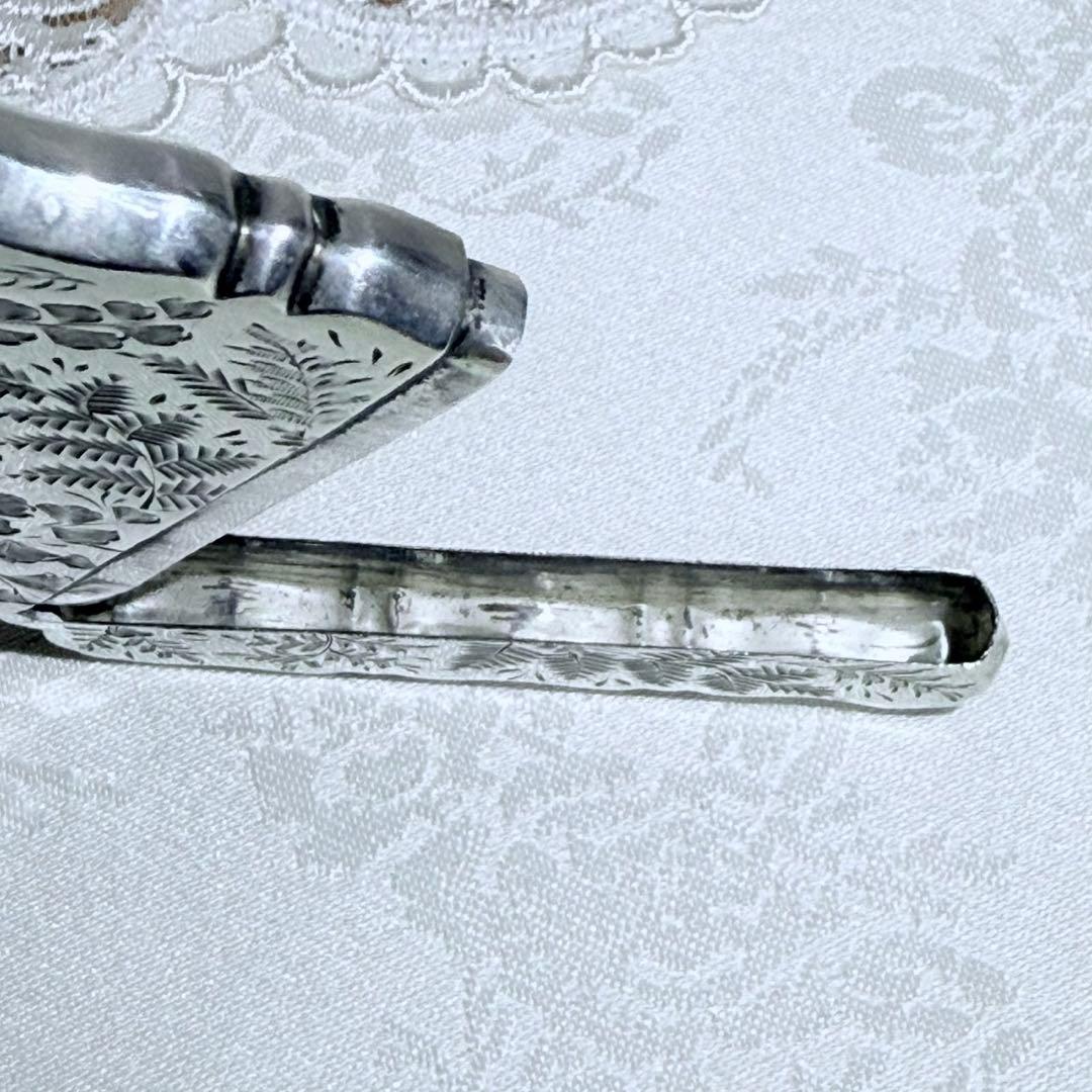 1904年 英国アンティーク スターリングシルバー カードケース 名刺入れ