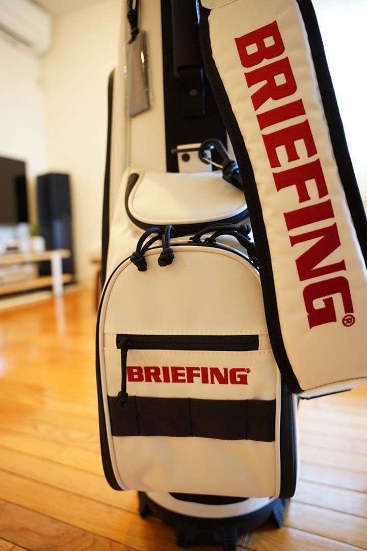 BRIEFING ブリーフィング キャディバッグ ホワイト　CR-02