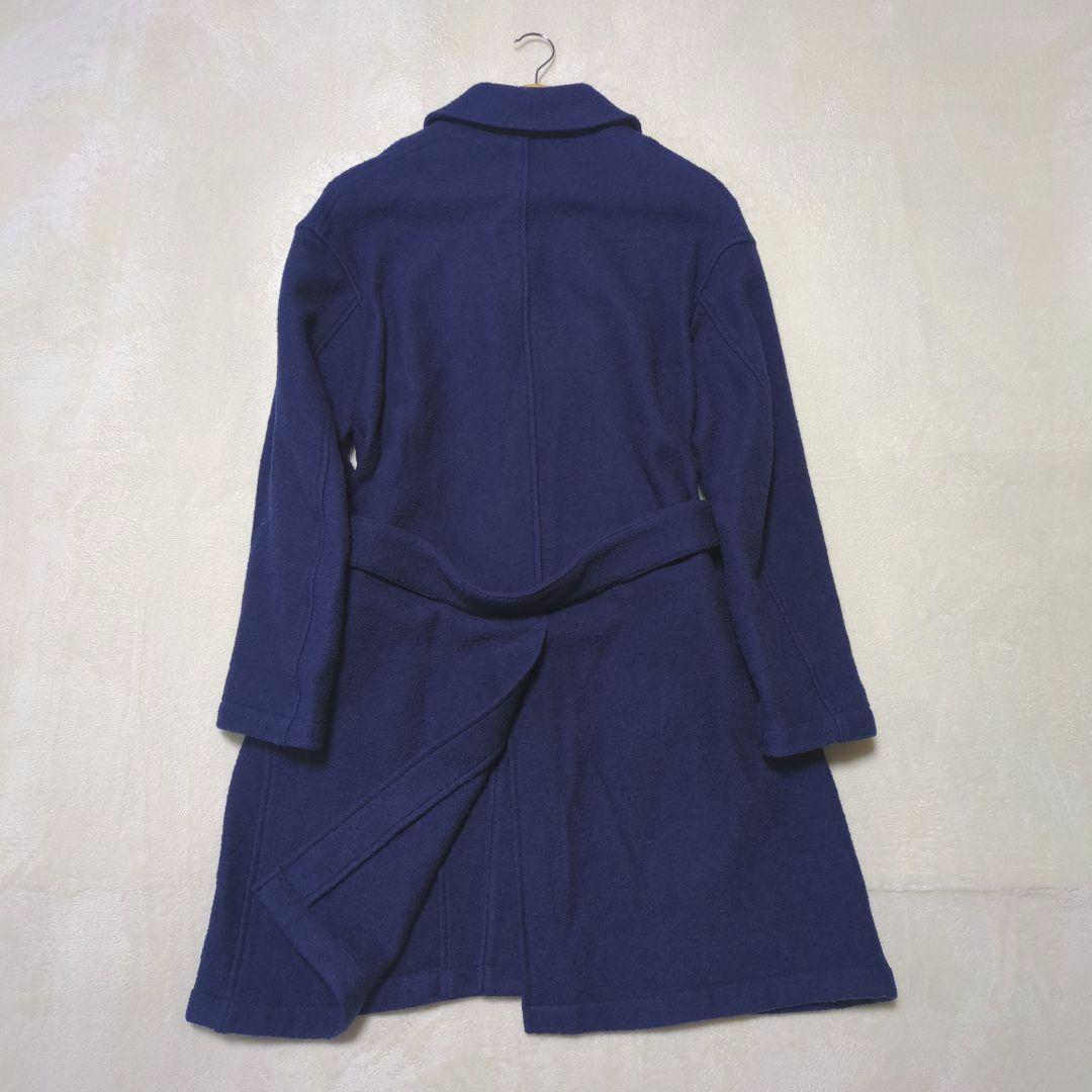 DANTON　ウールモッサ ブークレ シングルロングコート アウター　レディース