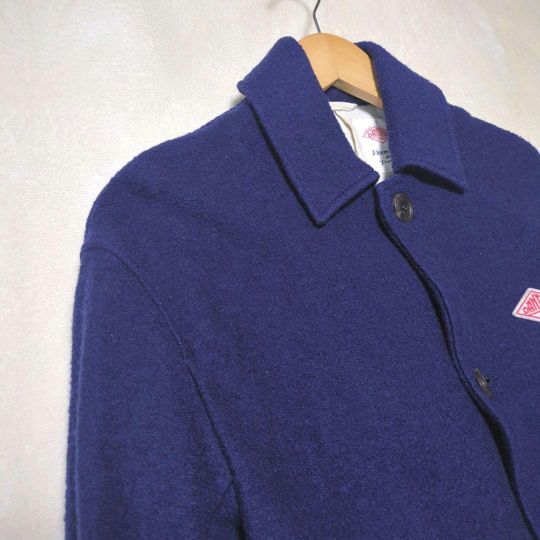 DANTON　ウールモッサ ブークレ シングルロングコート アウター　レディース