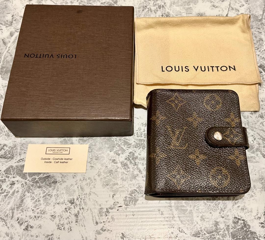 LOUIS VUITTON コンパクトジップ モノグラム ルイヴィトン