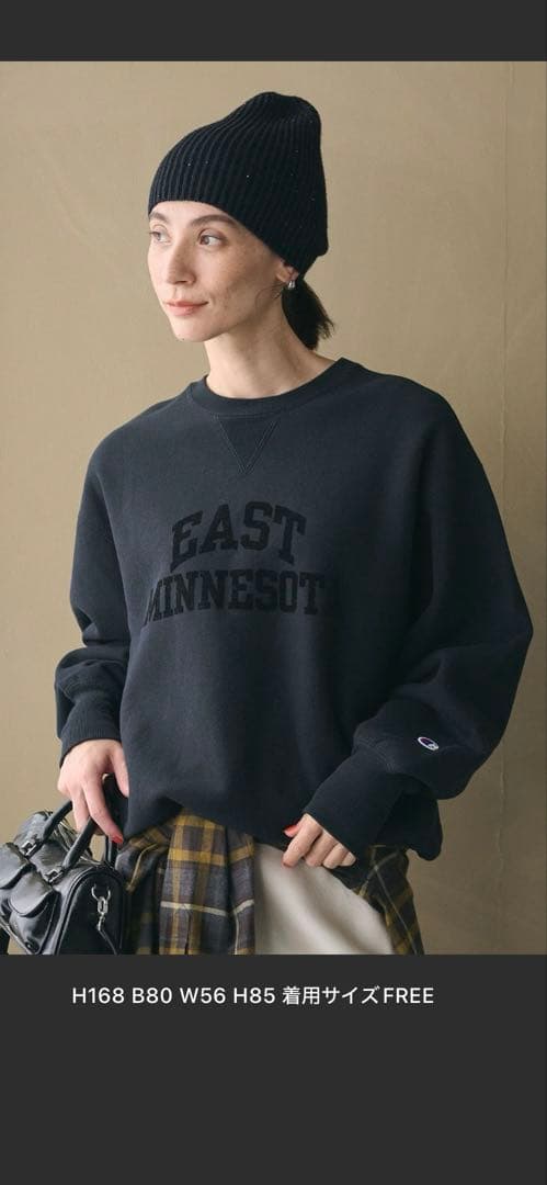 ＜Champion＞プリント スウェットプルオーバー