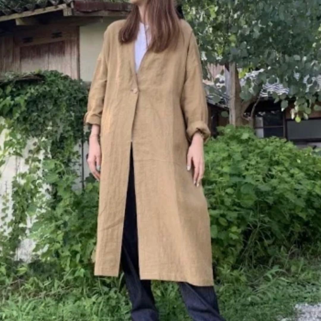 CHISHIROリネンローブ、羽織新品未使用