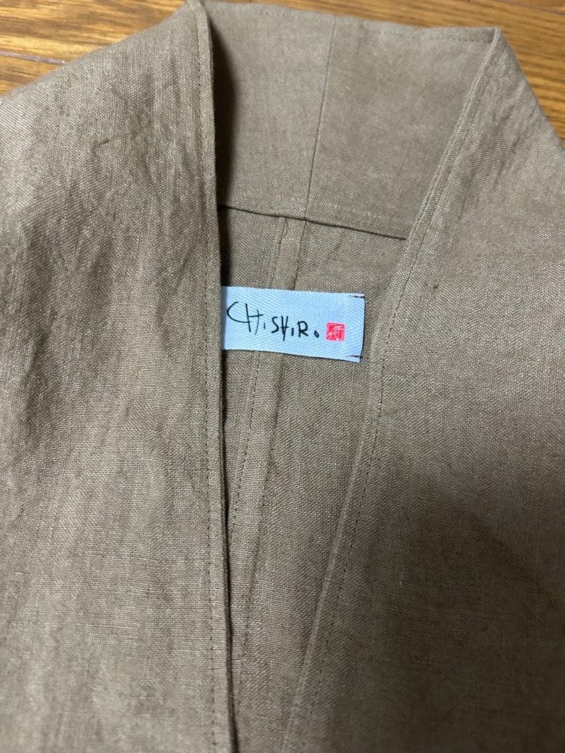 CHISHIROリネンローブ、羽織新品未使用