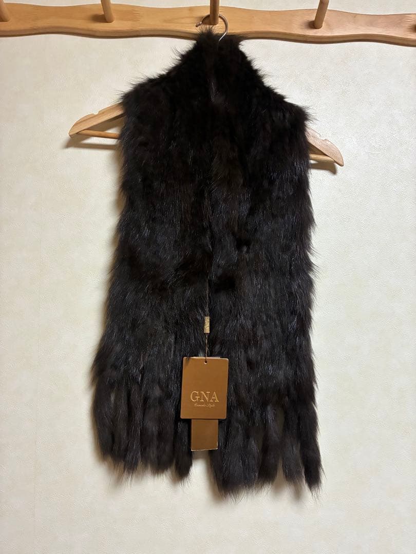 ロシアンセーブル　マフラー　ショール　新品