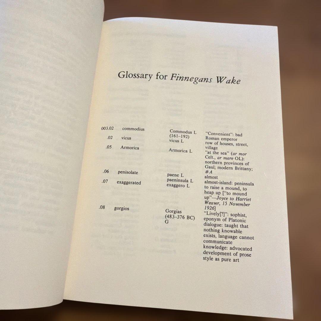 洋書 A Classical Lexicon for Finnegans Wake