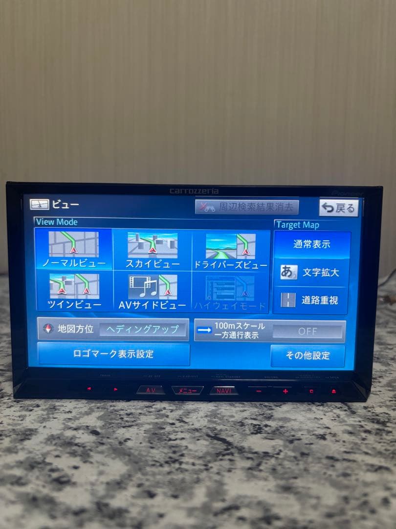 カロッツェリアAVIC-ZH09地図2013