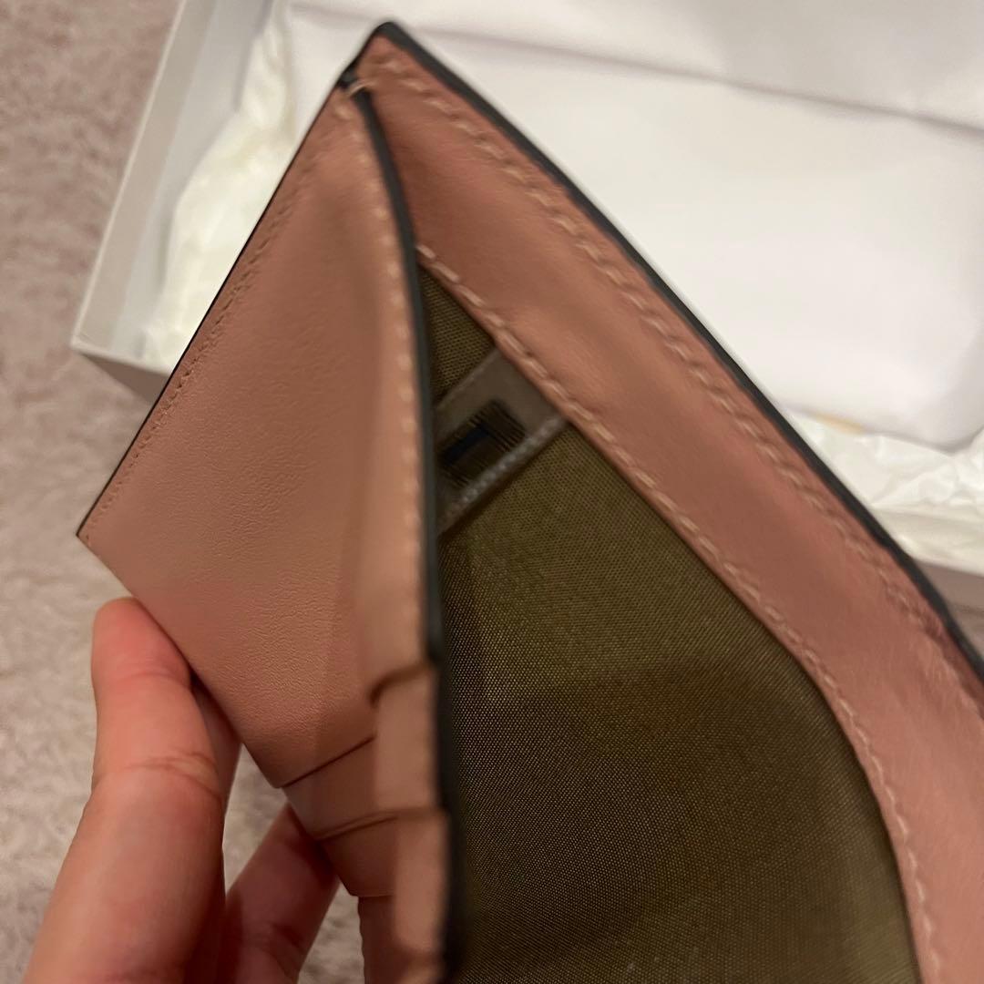 【箱付き】JIMMY CHOO ピンク ビジュー 二つ折り財布 小銭入れなし☆