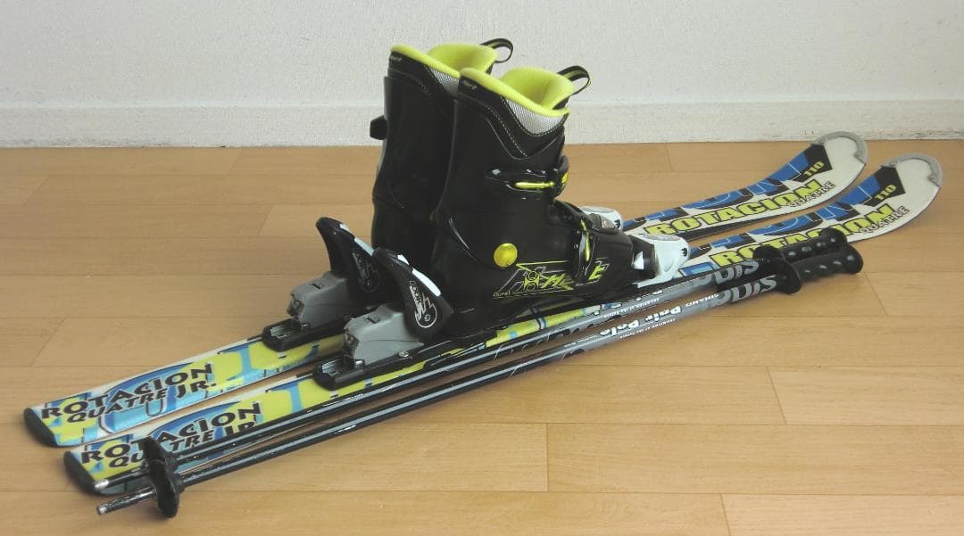 ■■12月・1月限定■送料無料■子供用スキー4点セット■板110靴21■WAX■